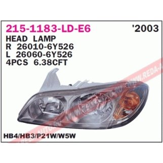 Фара основная левая NISSAN MAXIMA QX 04- фото