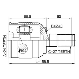 ШРУС внутренний FEBEST 1211-IX352WDRH фото 2
