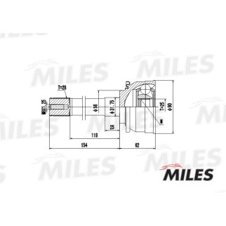 ШРУС MITSUBISHI PAJERO II/SPORT/CLASSIC 2.5TD-3.0 94- нар. фото 3