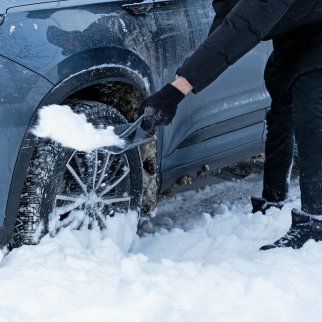 Лопата снеговая пластиковая 210х260х700мм автомобильная СИБРТЕХ фото 8