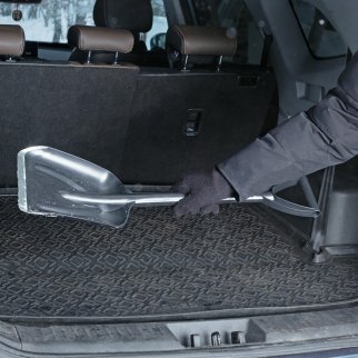 Лопата снеговая пластиковая 210х260х700мм автомобильная СИБРТЕХ фото 1