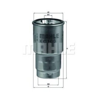 Фильтр топливный MAHLE KC 100 D фото