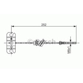 Трос стояночного тормоза MAZDA 626 BOSCH фото