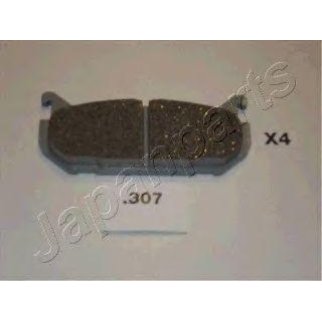 Колодки тормозные задние дисковые к-кт Japanparts PP-307AF фото