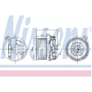 Моторчик отопителя Nissens 87209 фото