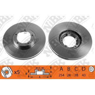 Диск тормозной передний для Ford Transit фото