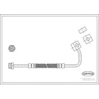 Шланг тормозной CORTECO 19032370 фото