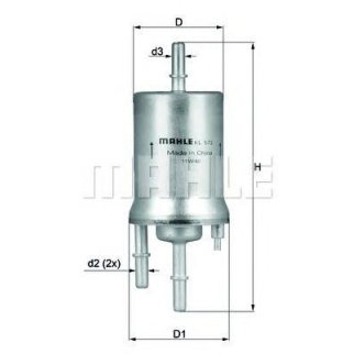 Фильтр топливный MAHLE KL 572 фото