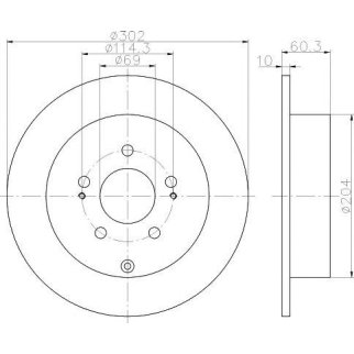 Диск тормозной задний TEXTAR 92148403 фото