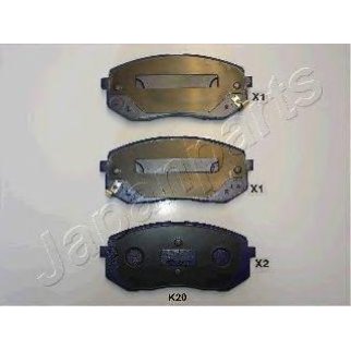 Колодки тормозные передние к-кт Japanparts PA-K20AF фото