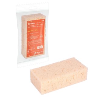 Губка поролоновая крупнопористая (18x10x5см) (пакет с европодвесом) (ABTN008) фото