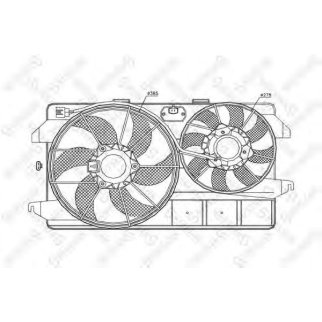 29-99440-SX_вентилятор охлаждения! Ford Transit Connect 1.8DI 02> фото