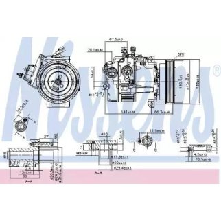 Компрессор системы кондиционирования Nissens 89462 фото