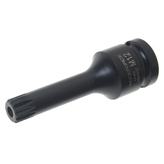 Головка-бита SPLINE М12 1/2&quot; глубокая ударная с отверстием ROCKFORCE фото
