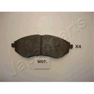 Колодки тормозные передние к-кт Japanparts PA-W07AF фото