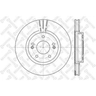 Диск тормозной Stellox 6020-3415V-SX фото