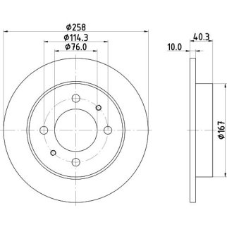 Диск тормозной задний TRIALLI DF 084612 фото 3
