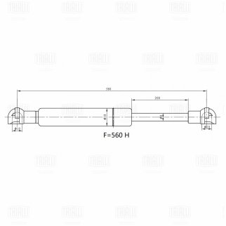 Упор газовый (амортизатор) для а/м Nissan X-Trail T31 (07-) (крышки багажника) (GS 1407) фото 3