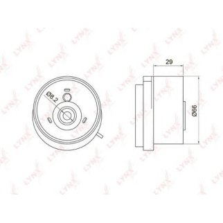 Ролик-натяжитель ремня ГРМ LYNXauto PB-1050 фото