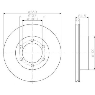 Диск тормозной передний вентилируемый TEXTAR 92076300 фото