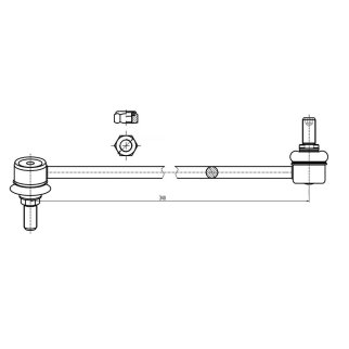 Стойка переднего стабилизатора TRIALLI SP 0814 фото 3