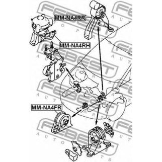 Опора двигателя передняя FEBEST MM-NA4FR фото