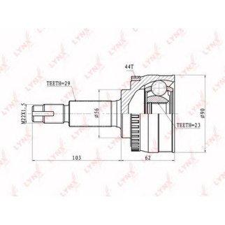 ШРУС наружный LYNXauto CO5712A фото