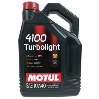 Масло моторное полусинтетика 4100 Turbolight 10W40 4л фото