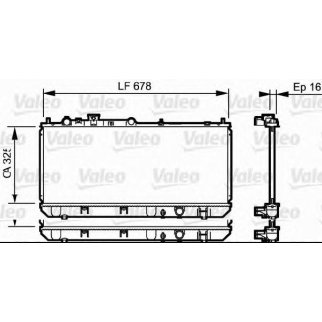 Радиатор основной Valeo 734123 фото