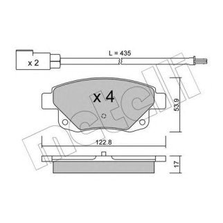 Колодки торм.зад. фото