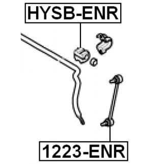 Втулка (сайлентблок) заднего стабилизатора FEBEST HYSB-ENR фото 2 Втулка (сайлентблок) заднего стабилизатора FEBEST HYSB-ENR фото 2