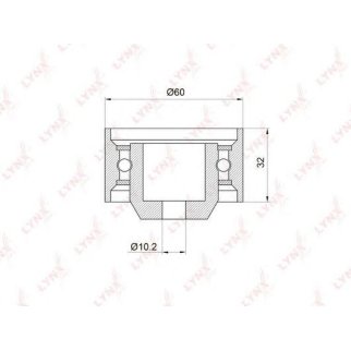 Ролик дополнительный ремня ГРМ LYNXauto PB-3014 фото
