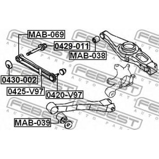 0420-V97_опора шаровая! Mitsubishi Pajero/Montero III/IV 00-06 фото