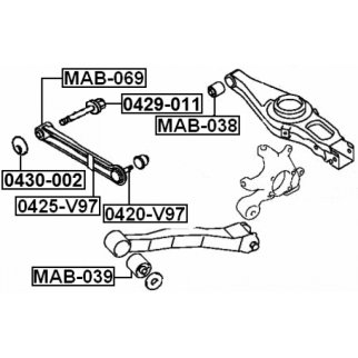 0420-V97_опора шаровая! Mitsubishi Pajero/Montero III/IV 00-06 фото 2