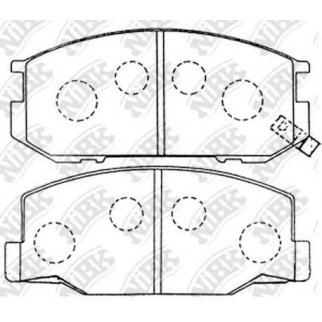 Колодки тормозные передние к-кт NiBK PN1217 фото