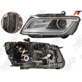 Фара лев AUDI: Q5 (8R) 13- ЛИНЗОВАН С РЕГ.МОТОР , (КСЕНОН) , ДИОД фото