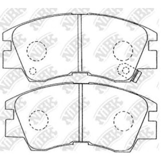 Колодки тормозные передние к-кт NiBK PN3172 фото