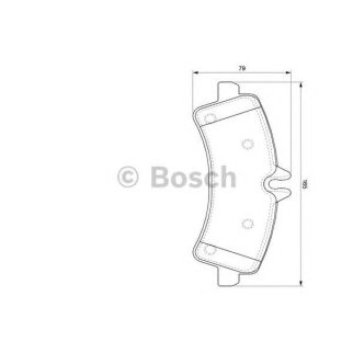 Колодки тормозные задние к-кт BOSCH 0 986 494 122 фото