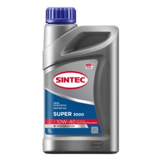 Масло моторное SINTEC SUPER 3000 10W40 SG/CD п/синт. 1л фото