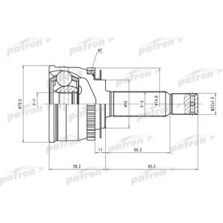 Шрус привода PATRON PCV3902 фото