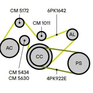Ролик ручейкового ремня TRIALLI CM 1011 фото 3