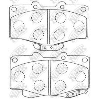 Колодки тормозные передние к-кт NiBK PN1219 фото