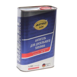 Присадка депрессорная "Антигель" для дизельного топлива (на 500 л), жестяная канистра 1 л ASTROhim AC123 фото 1