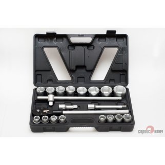 Набор инструмента 15 предмет, головки 3/4, грузовой СЕРВИС КЛЮЧ фото