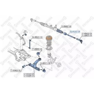 Тяга рулевая Stellox 55-00297-SX фото
