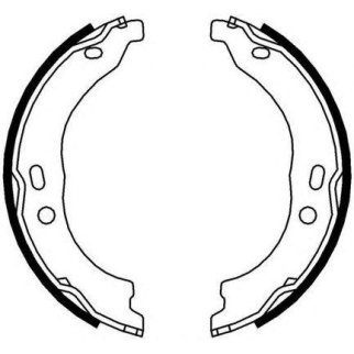 Колодки барабанные к-кт FERODO FSB696 фото