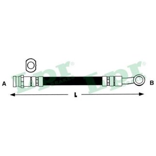 Шланг тормозной Lpr 6T47617 фото