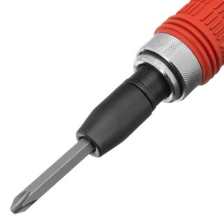 Отвертка ударно-поворотная 1/2, набор бит, 6 шт. обрезиненная ручка, в пласт. боксе MATRIX 11579 фото 4