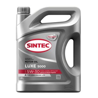 Масло моторное Sintec Luxe 5000 5W-30 полусинтетика 4л 600245 фото