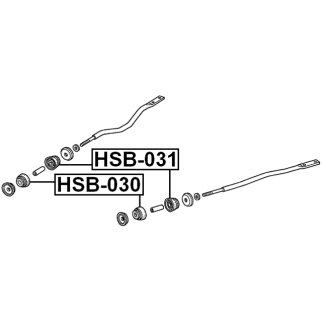 Сайлентблок растяжки FEBEST HSB-030 фото 2